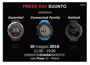 PRESS DAY SUUNTO - MILANO 10 MAGGIO 2016